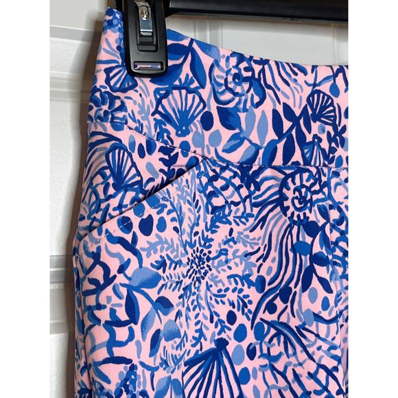 Lilly Pulitzer NEW UPF Luxletic Reid Short Calla Lilly Pink High Tides Size 00 - Picture 4 of 11